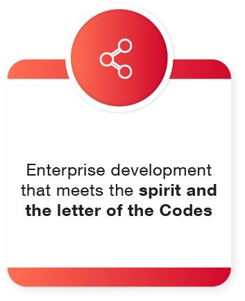 Enterprise development that meets the spirit and the letter of the Codes Enterprise development that meets the spirit and the letter of the Codes