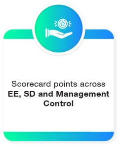 what you gain icon 3 Scorecard points across EE, SD and Management Control